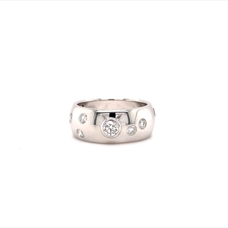 18K White Gold 0.70ct Natural Diamond Ring