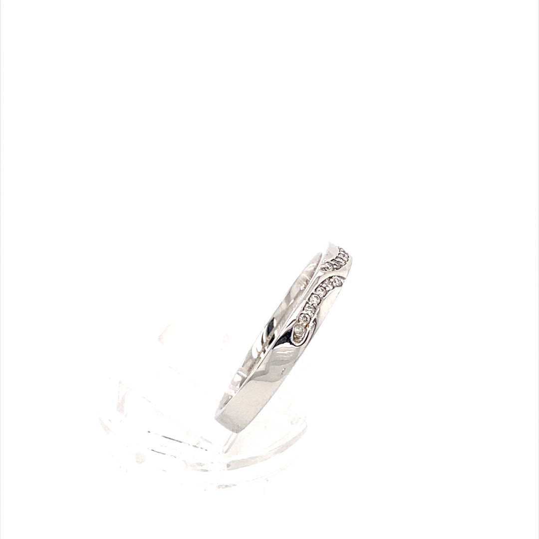 18K White Gold 0.11ct Natural Diamond Ring - Image 6