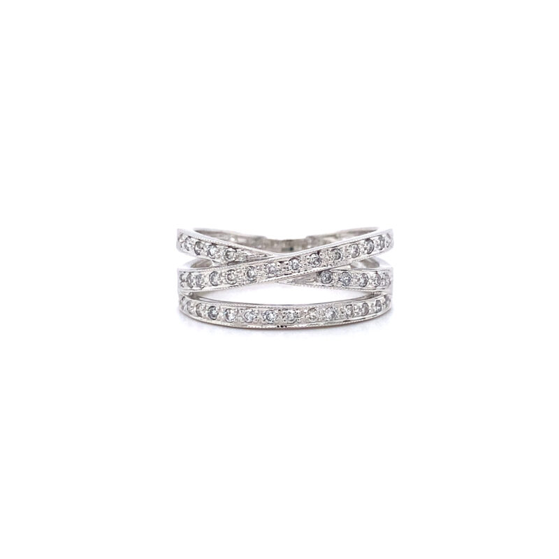 18K White Gold 0.89ct Natural Diamond Ring