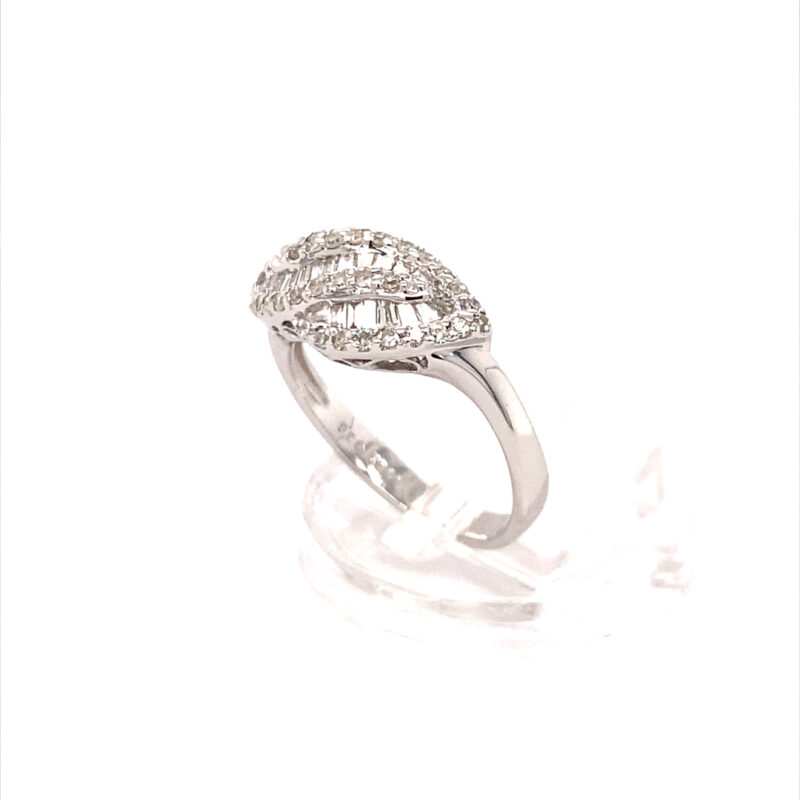 18K White Gold 0.51ct Natural Diamond Ring