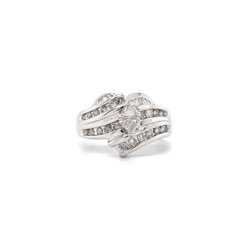 White Gold 0.75ct Natural Diamond Ring