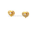 White-Yellow-Gold-Diamond-Stud-Earrings