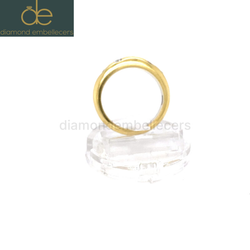 18K White & Yellow Gold Natural Diamond Ring