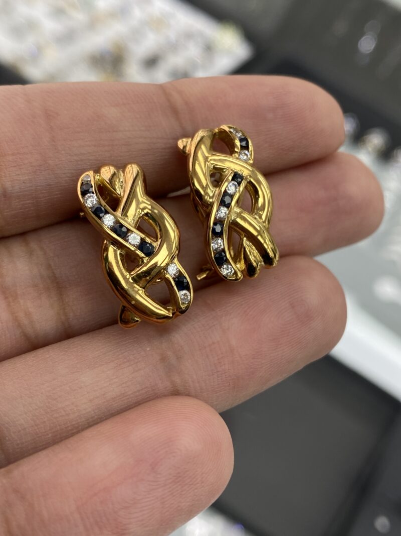 Yellow-Gold-Diamond-Hoop-Earrings