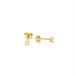 Yellow-Gold-Diamond-Stud-Earrings