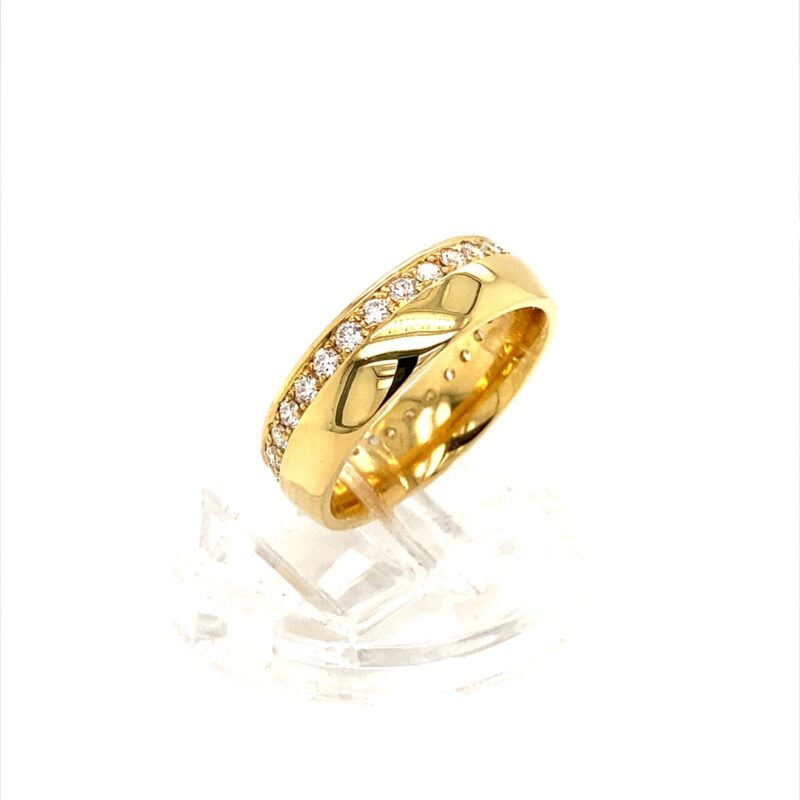 Yellow Gold 0.45ct Natural Diamond Ring