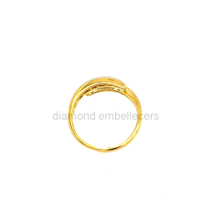 18K Yellow Gold Natural Diamond Ring