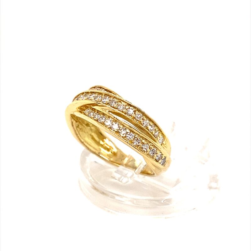 18K Yellow Gold 0.50ct Natural Diamond Ring