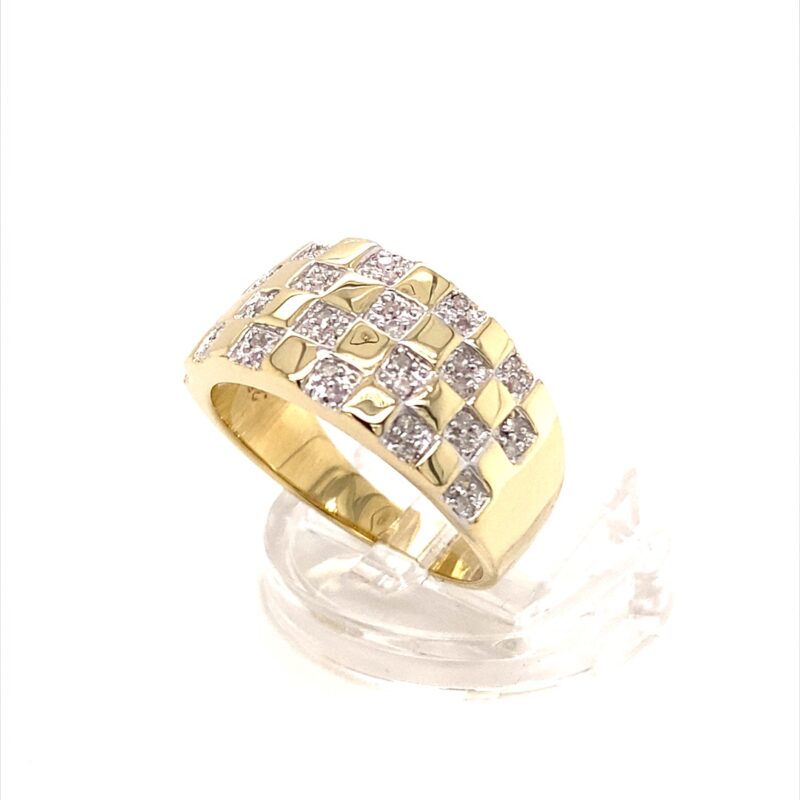 Yellow Gold 0.25ct Natural Diamond Ring