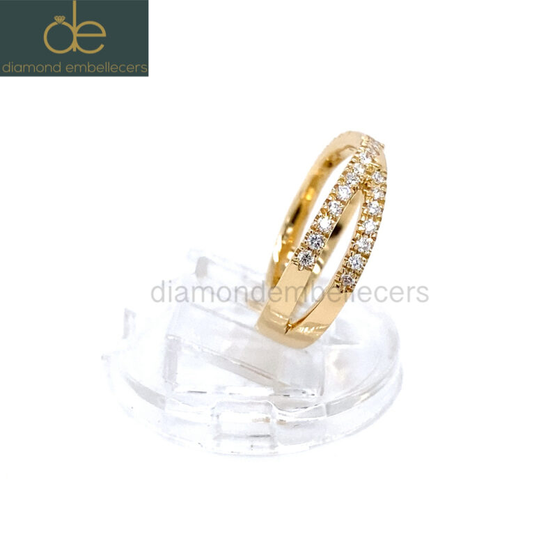 18K Yellow Gold 0.49ct Natural Diamond Ring