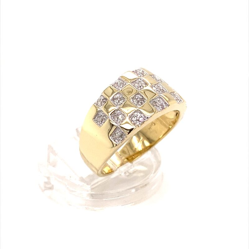 Yellow Gold 0.25ct Natural Diamond Ring