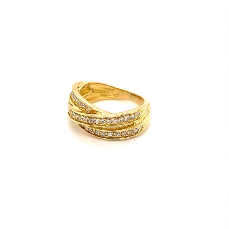 18K Yellow Gold 0.50ct Natural Diamond Ring