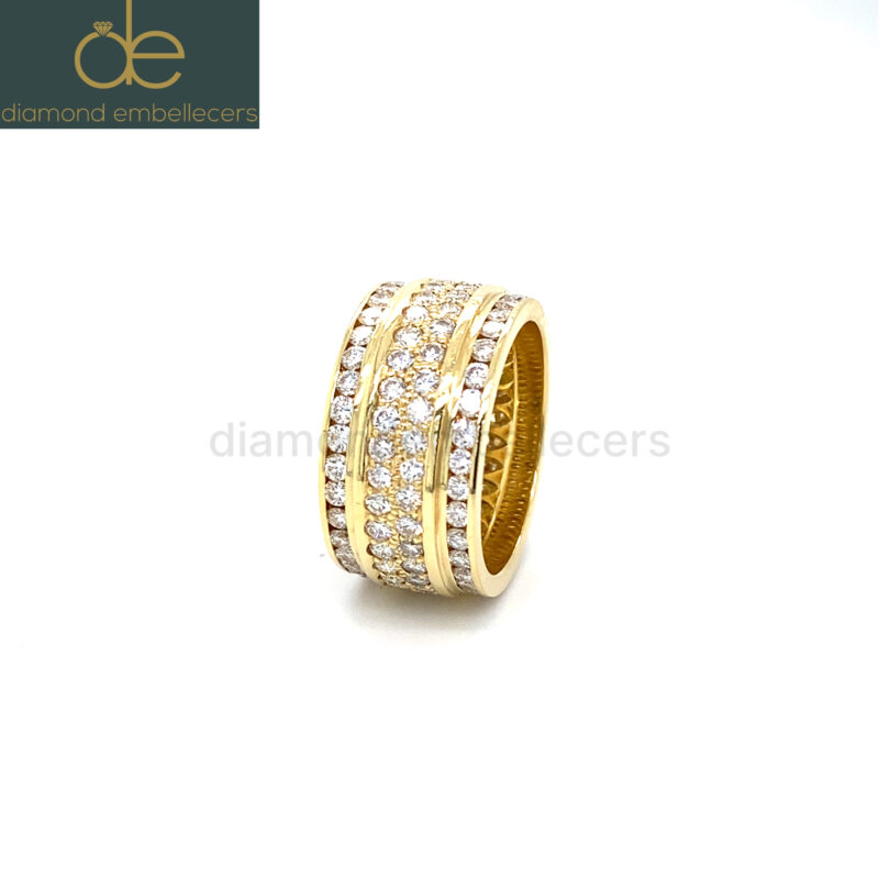 18K Yellow Gold Natural Diamond Ring