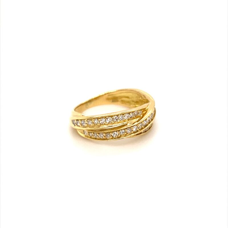 18K Yellow Gold 0.50ct Natural Diamond Ring