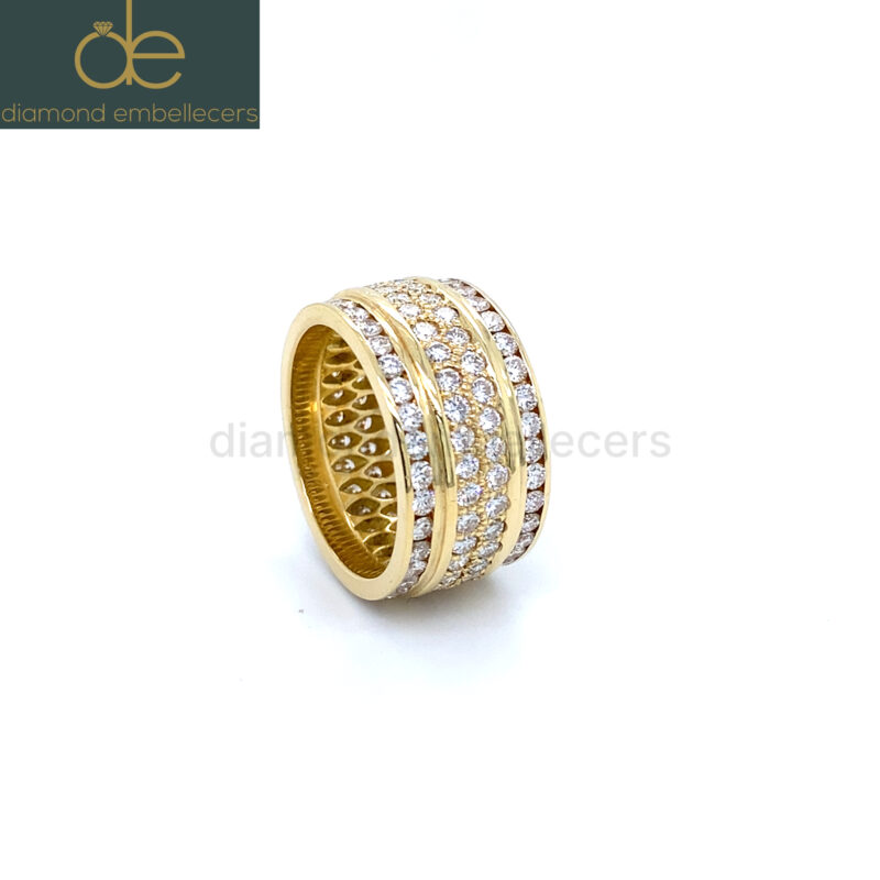 18K Yellow Gold Natural Diamond Ring