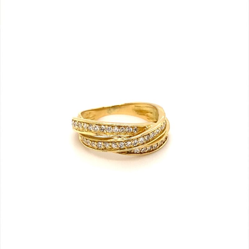 18K Yellow Gold 0.50ct Natural Diamond Ring