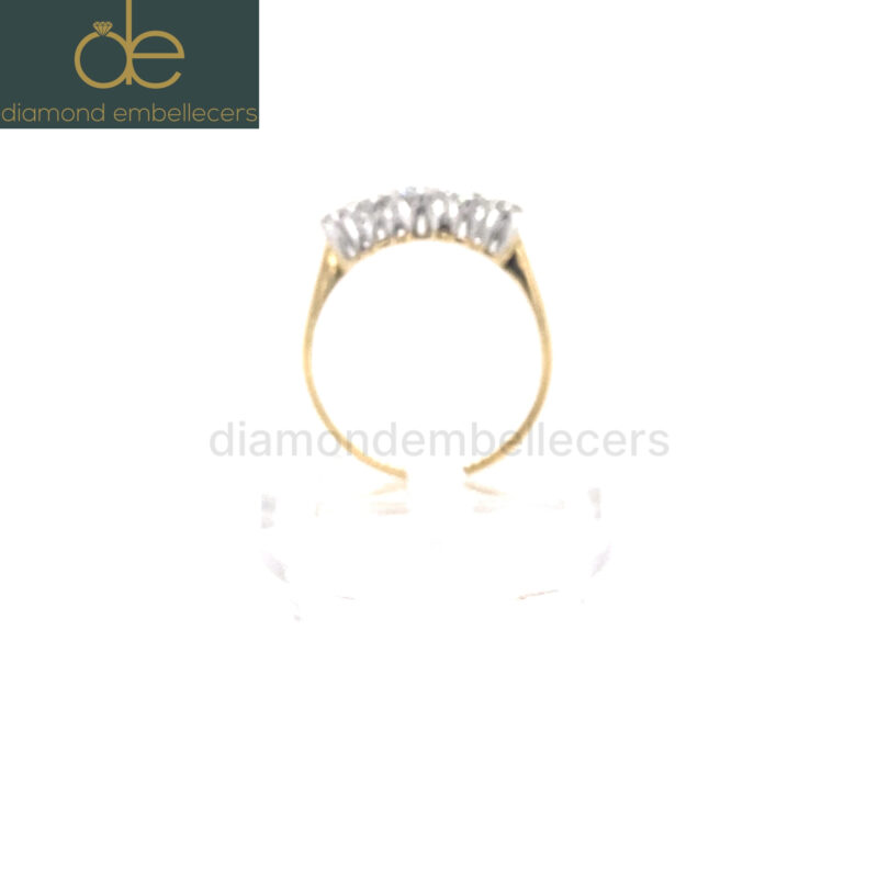 18K Yellow & Platinum Gold Natural Diamond Ring