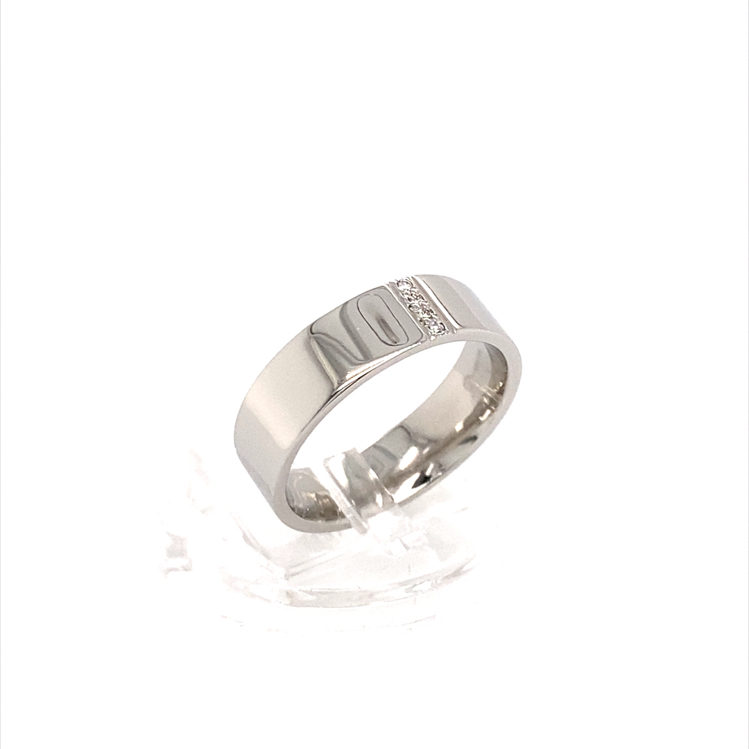 Platinum Natural Diamond Ring - Image 5