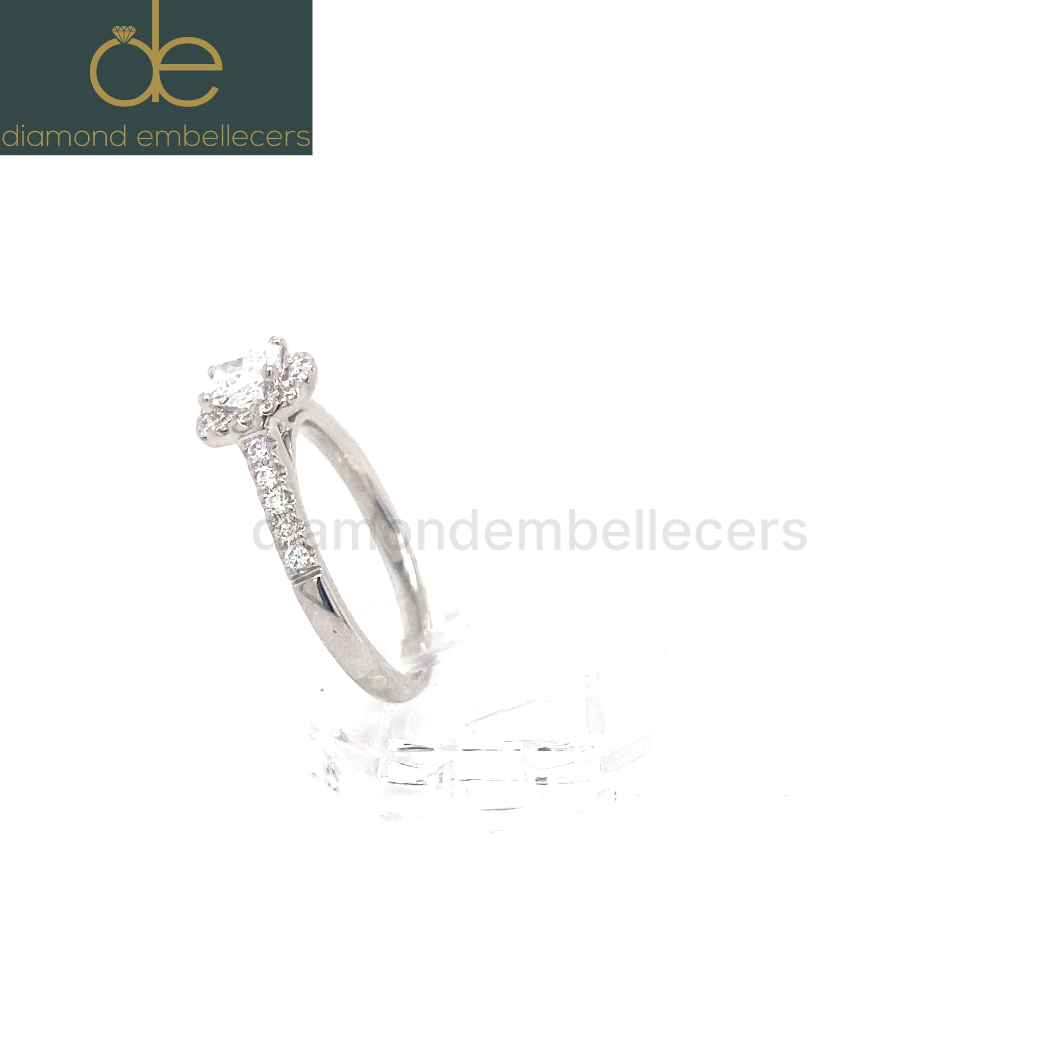 Platinum Natural 0.70ct Diamond Ring - Image 4