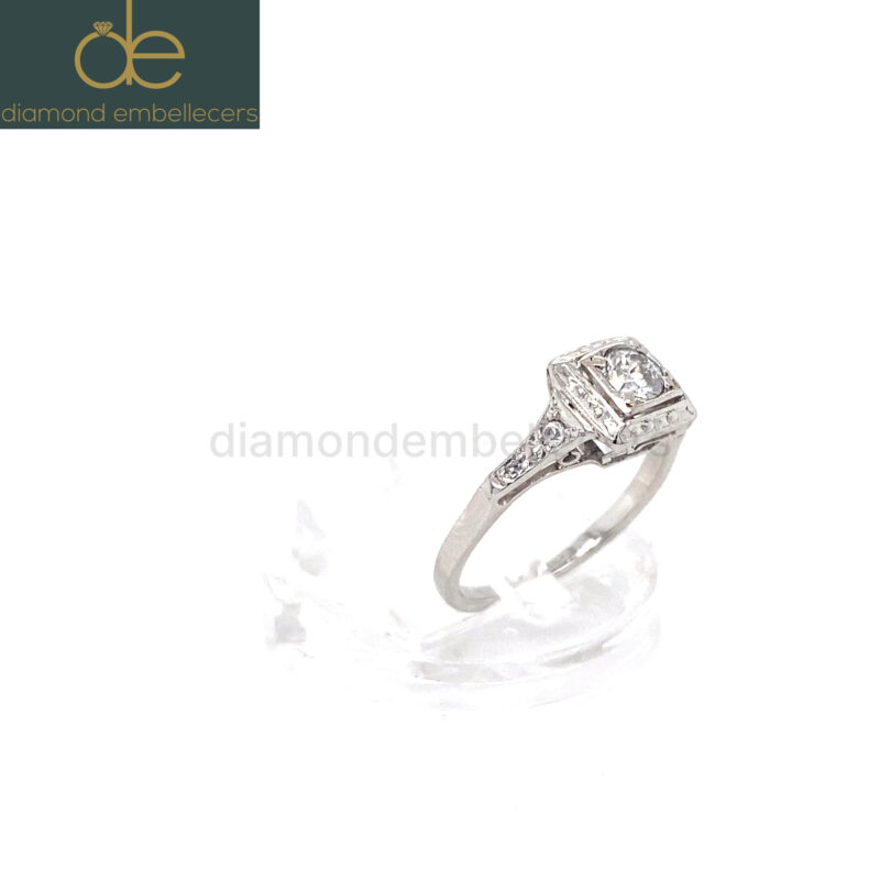 White Gold 0.20ct Natural Diamond Ring