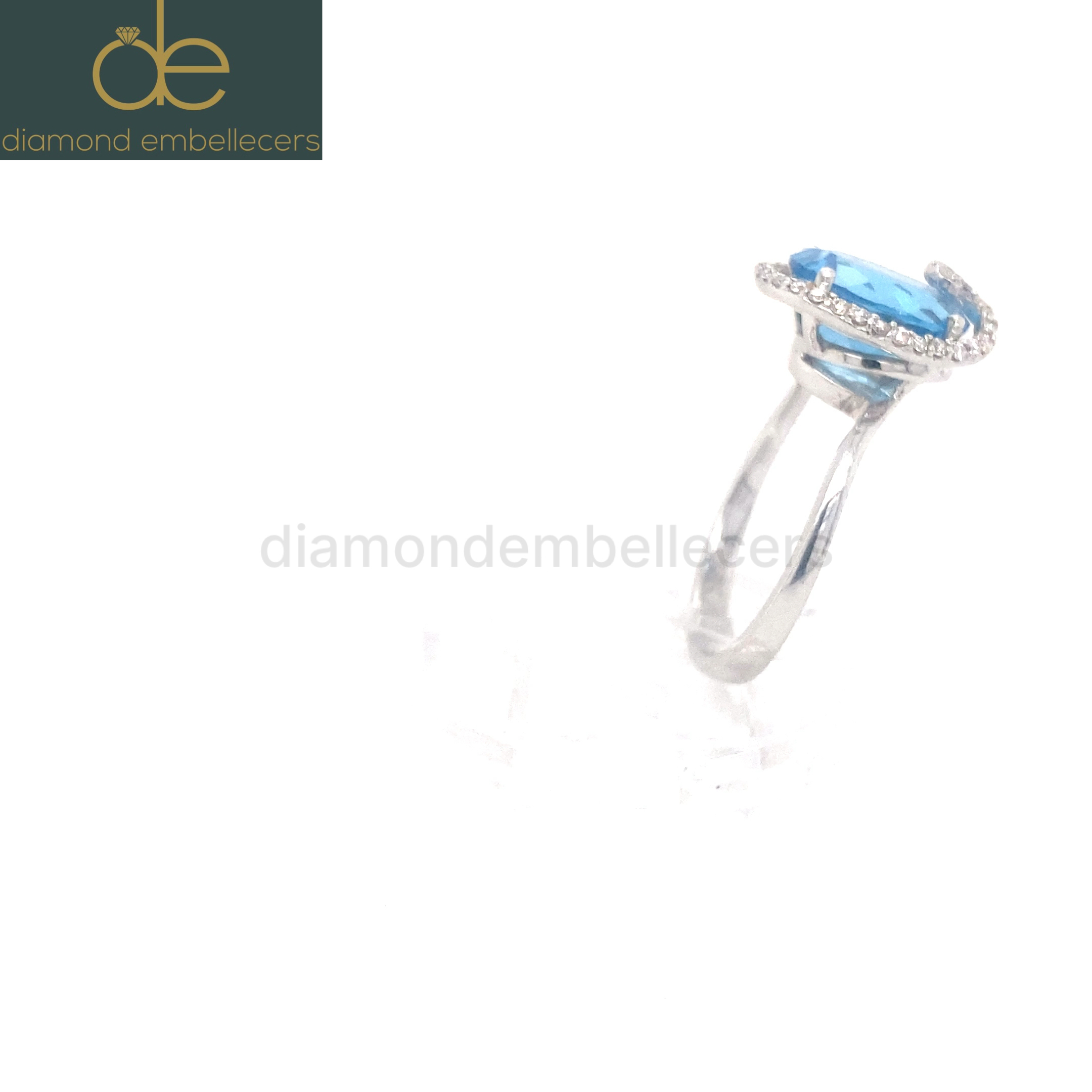 18K White Gold Natural Diamond Ring - Image 3