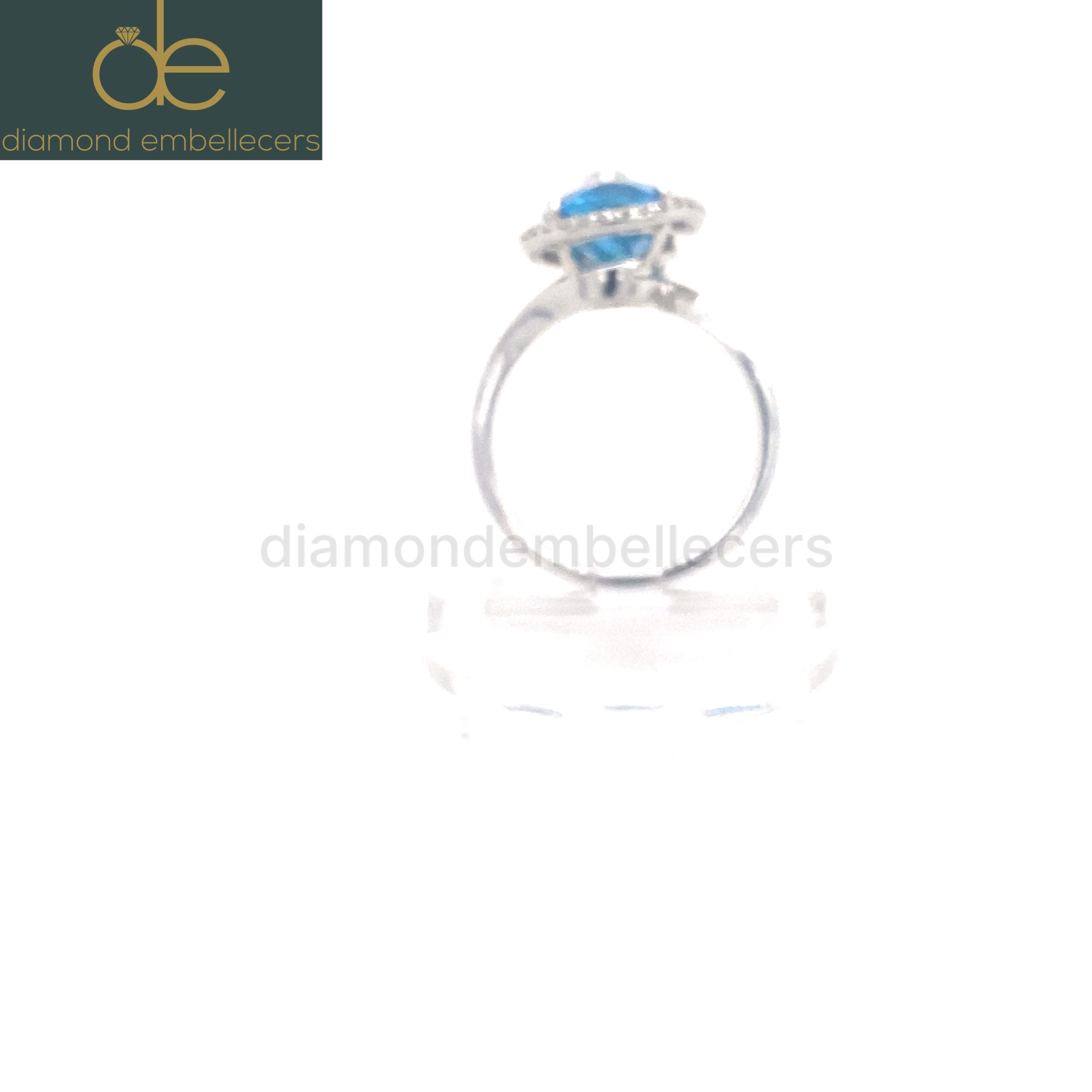 18K White Gold Natural Diamond Ring - Image 4