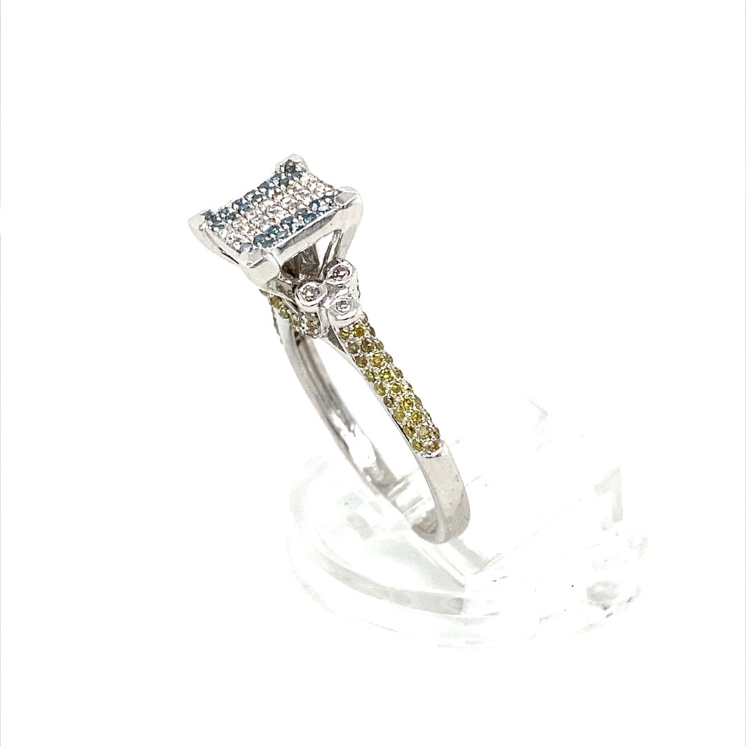 White Gold Natural Diamond Ring - Image 3