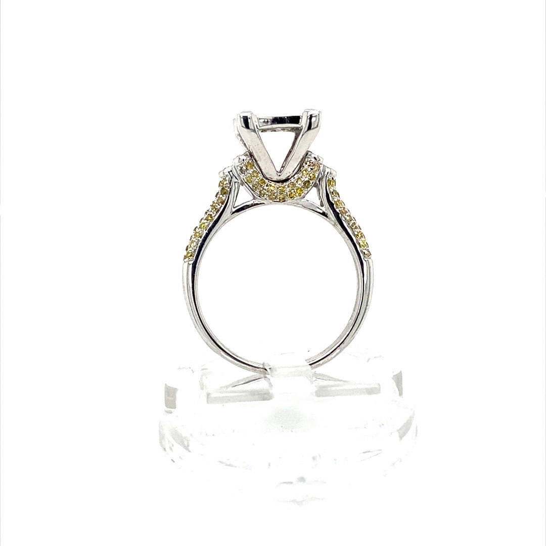 White Gold Natural Diamond Ring - Image 4