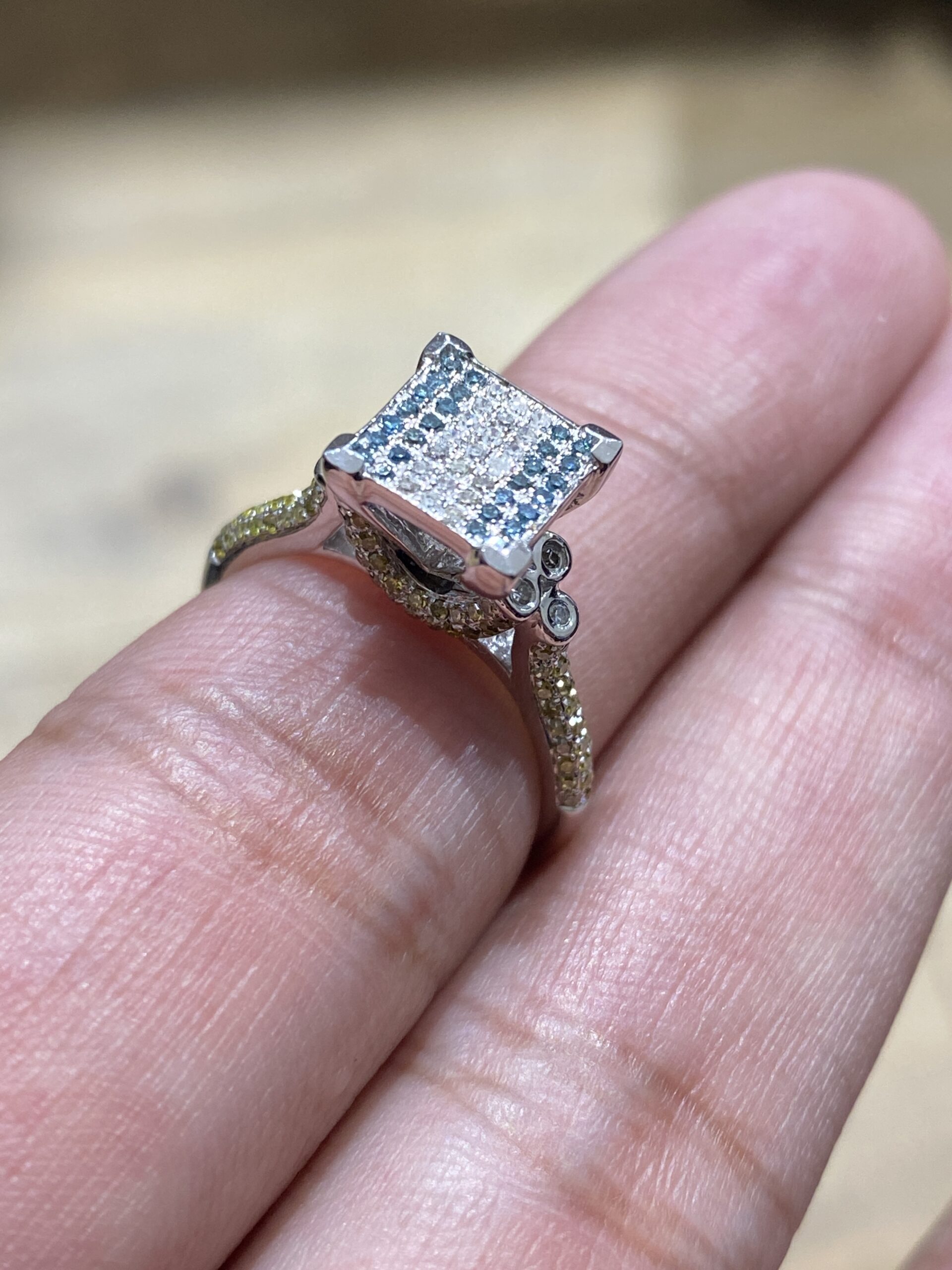 White Gold Natural Diamond Ring - Image 5