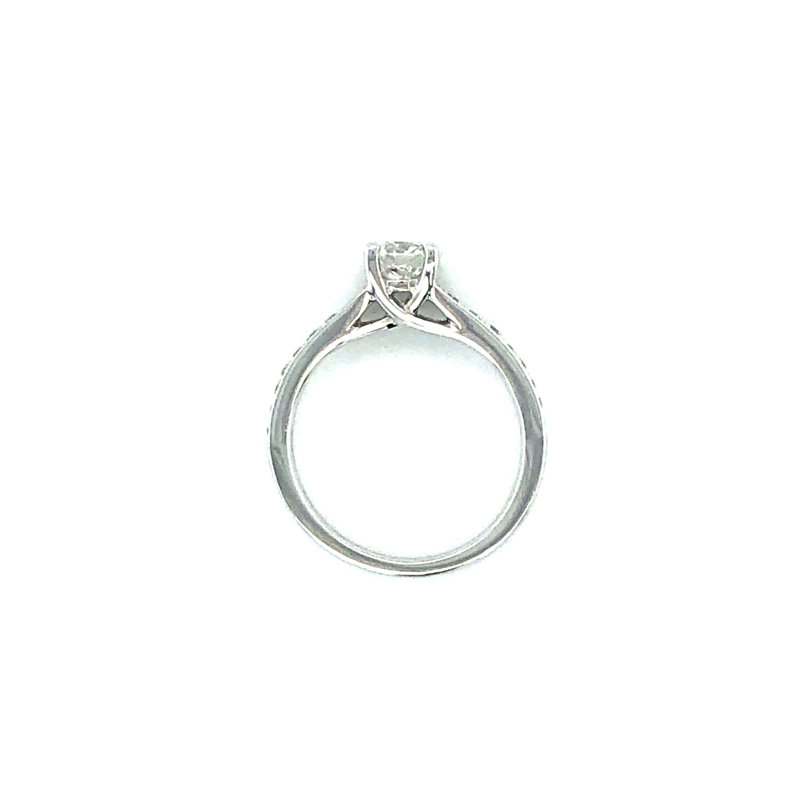 Platinum Natural 0.68ct Diamond Ring - Image 3