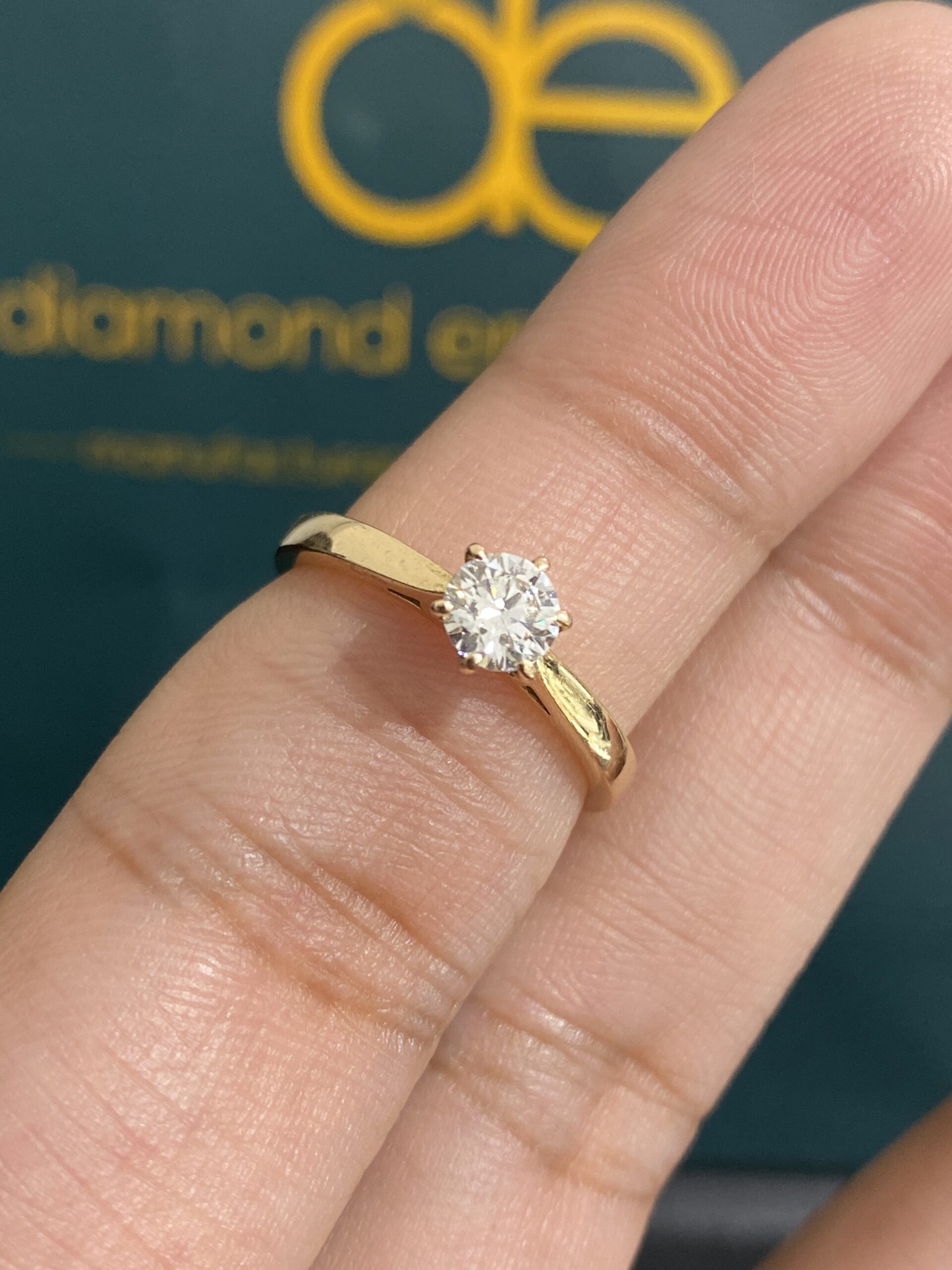 GIA Certified 18K Rose Gold 0.45ct Natural Diamond Ring - Image 3