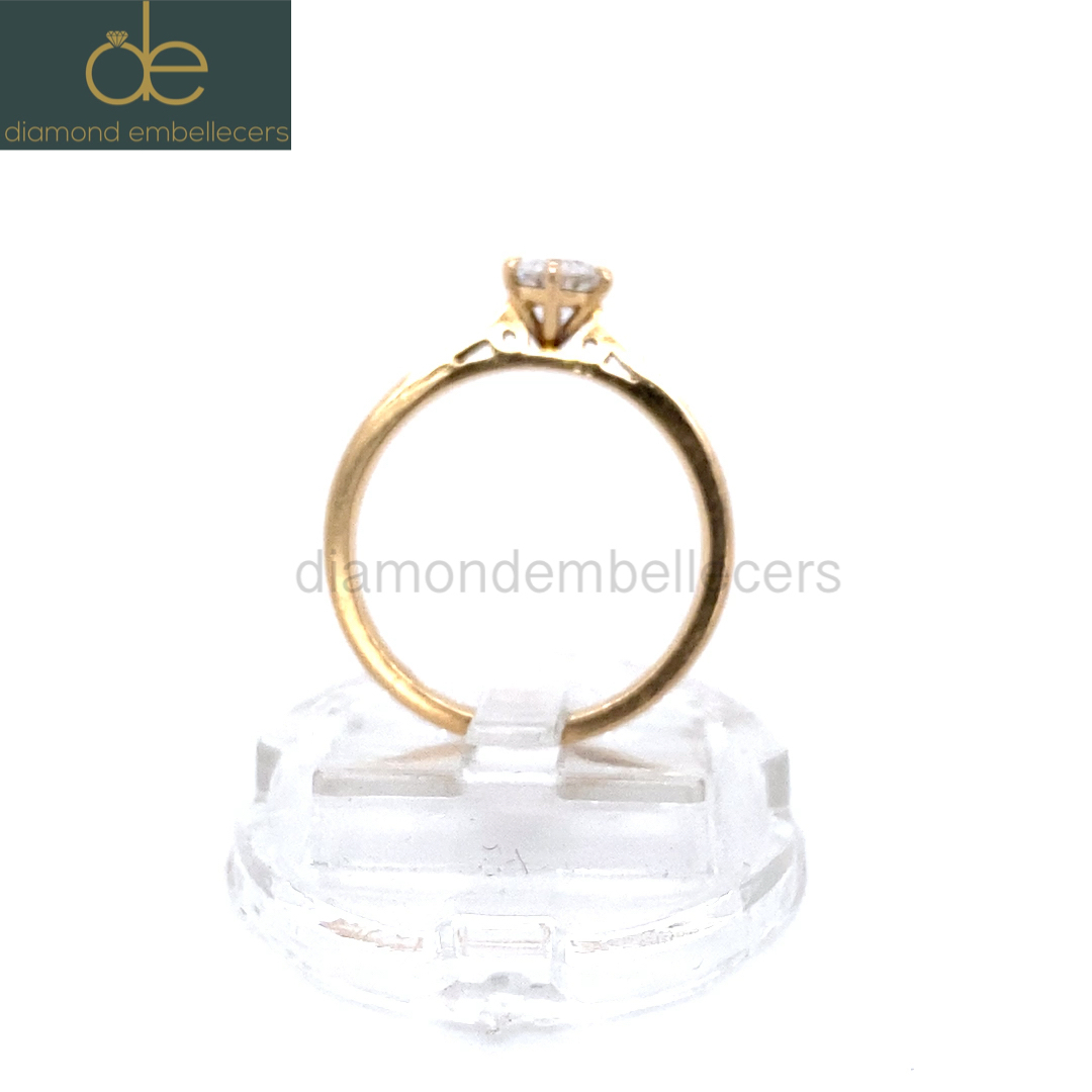 GIA Certified 18K Rose Gold 0.45ct Natural Diamond Ring - Image 5