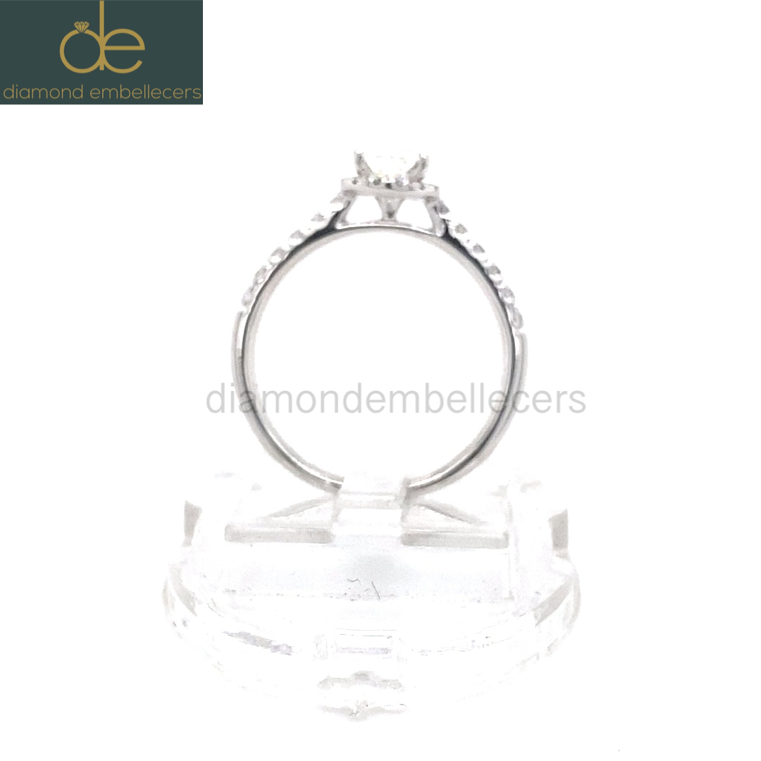 GIA Certified 18K White Gold 0.93ct Natural Diamond Ring - Image 5