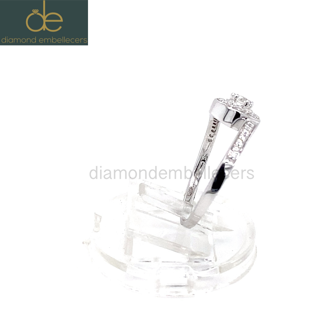 18K White Gold 0.73ct Natural Diamond Ring - Image 3