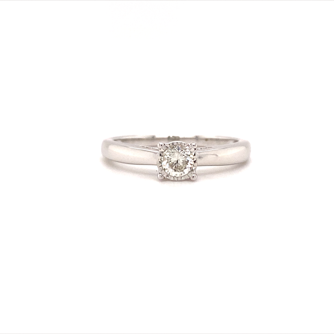 White Gold Natural Diamond Ring