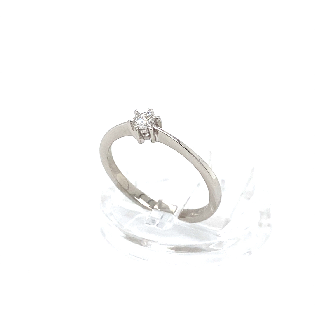 Platinum 900 Natural Diamond Ring - Image 2
