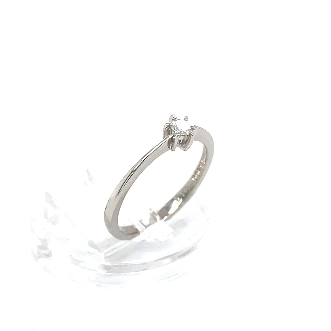 Platinum 900 Natural Diamond Ring - Image 3