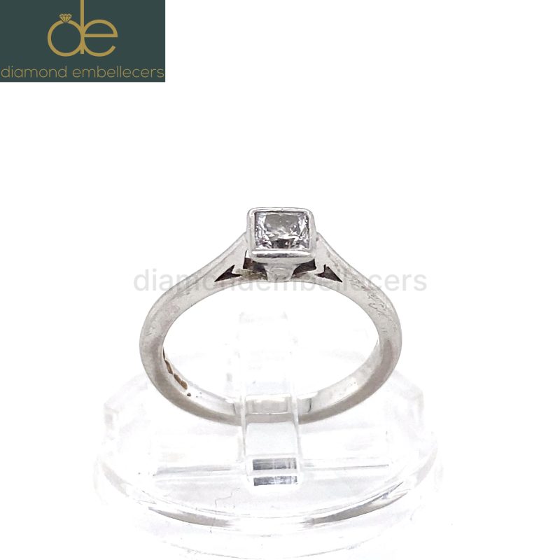 Platinum Natural Solitaire Diamond Ring