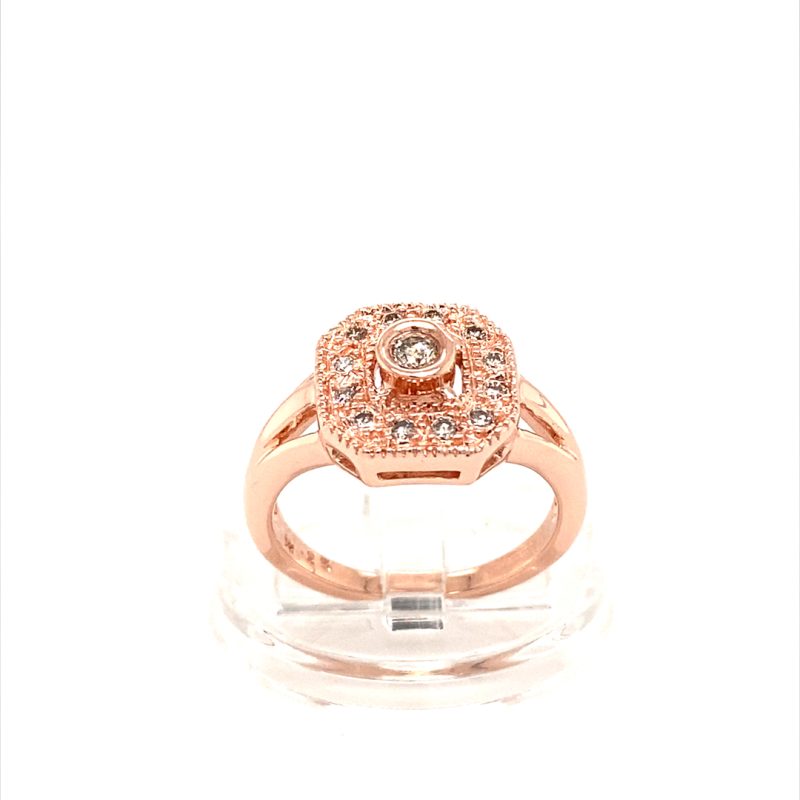 Rose Gold Natural Diamond Ring