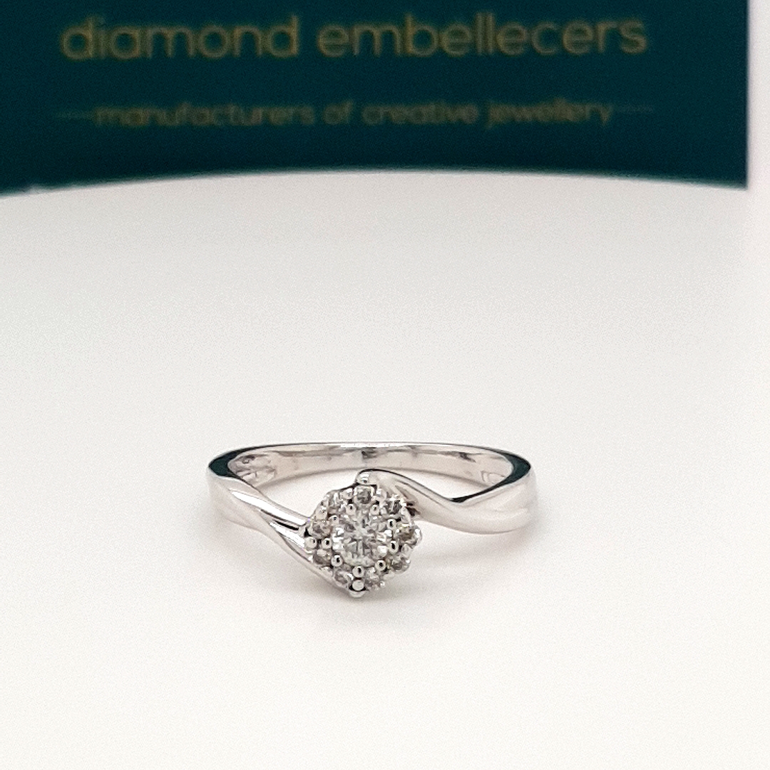 White Gold Natural Diamond Ring