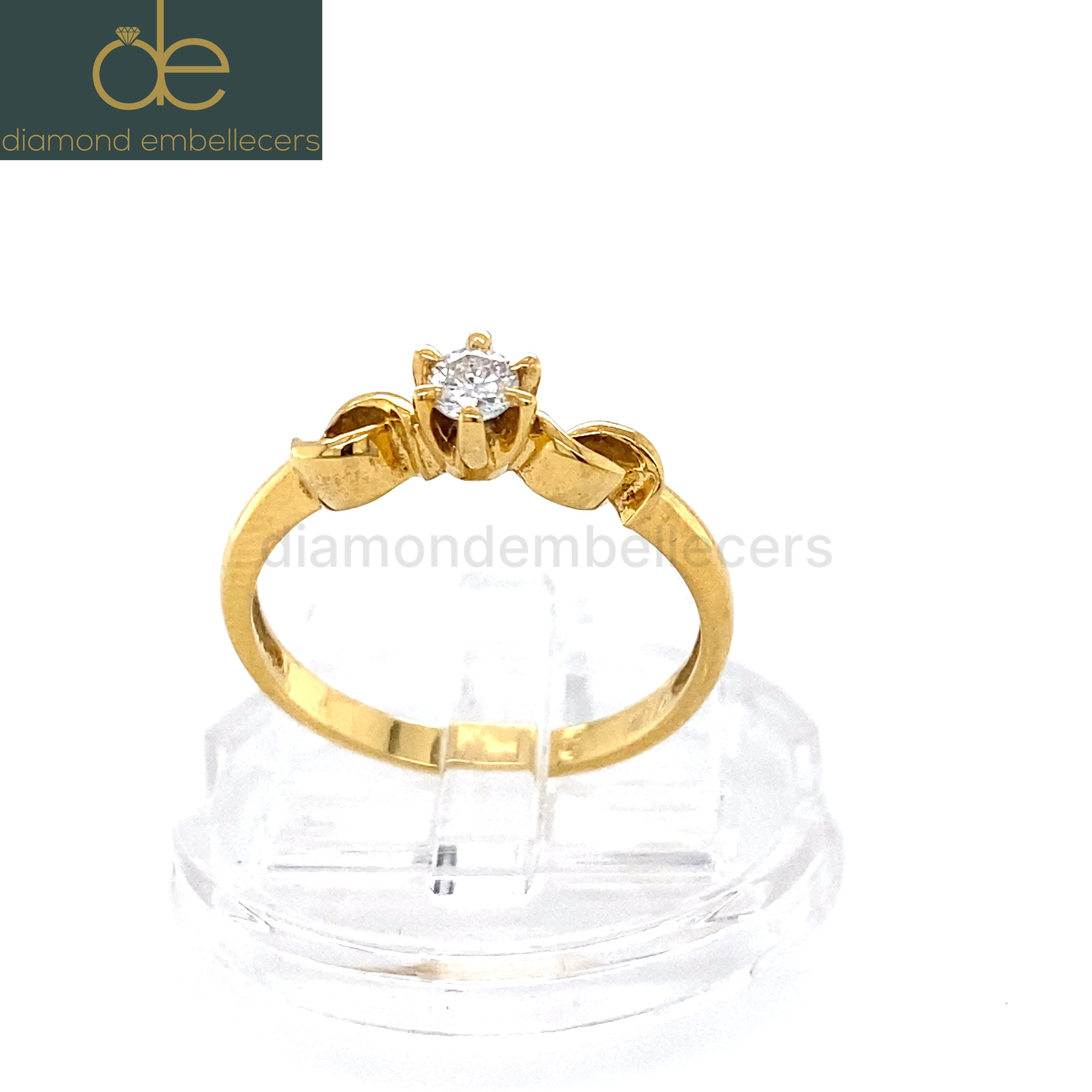 18K Yellow Gold 0.10ct Natural Diamond Ring - Image 3