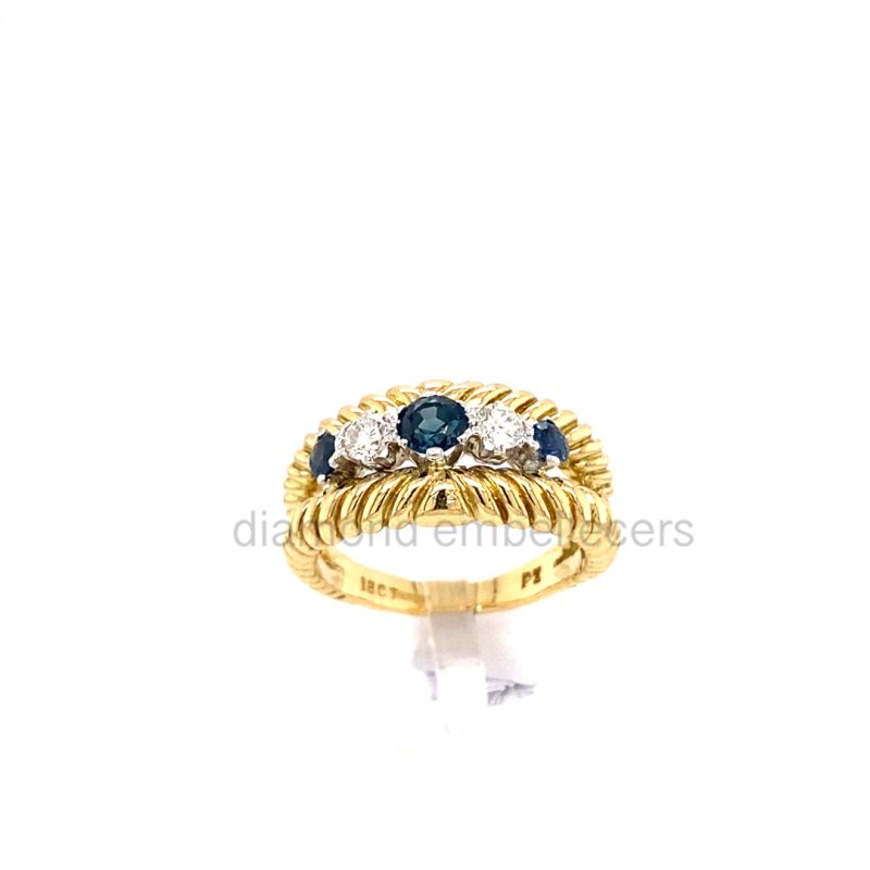 Yellow Gold Natural Diamond Ring